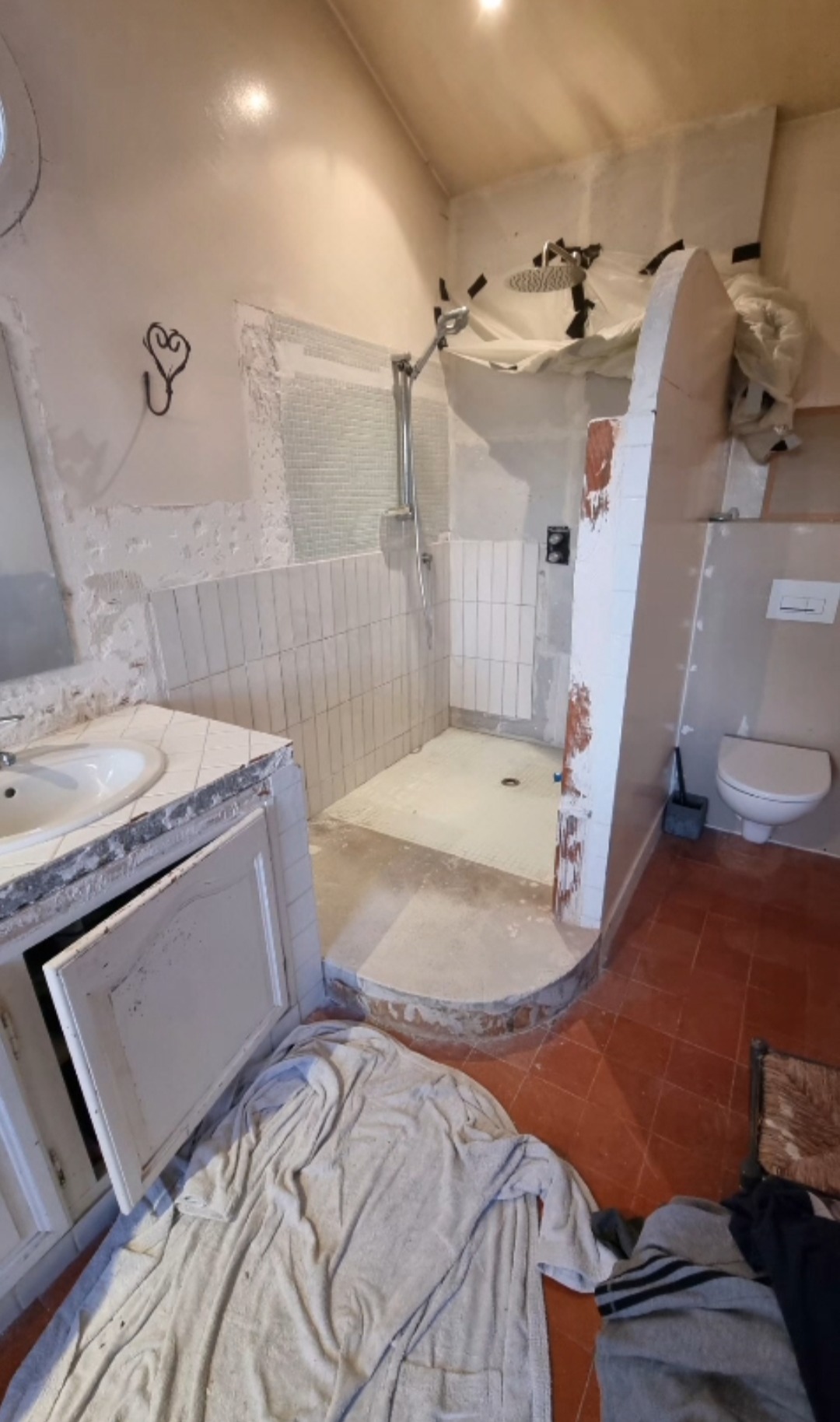 Salle de bain Casatin en cours de rénovation